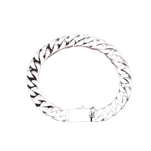 925 Sterling Silver Bracelet Flat Square Link demo