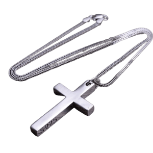 925 Sterling Silver Pendant Vintage Classic Cross demo