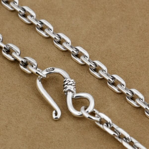 Silver Chain For Men detail clasp