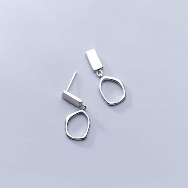 Tiny Sterling Silver Stud Earrings presentation