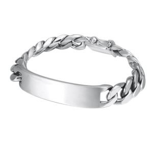 Sterling Silver Curb Chain Bracelet demo