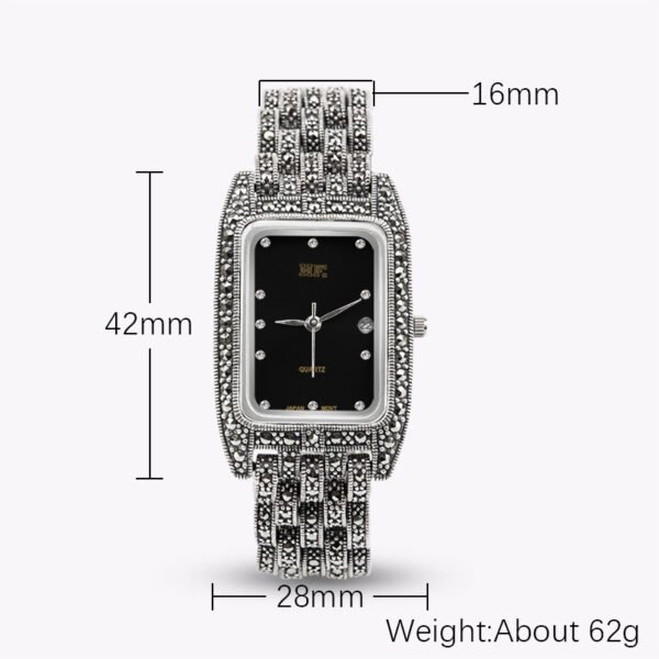 Ladies Dress Watch Silver infography