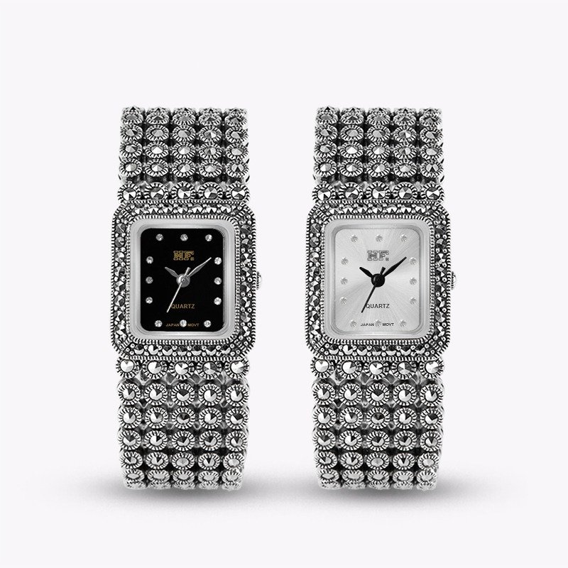 Silver Square Watch two colors