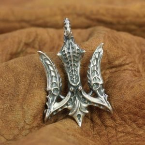 Trident Pendant Silver details 1
