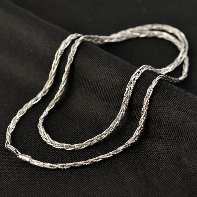 925 Sterling Silver Gold Plated Chain up view