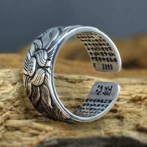 999 Fine Silver Band Ring inside and stamp details