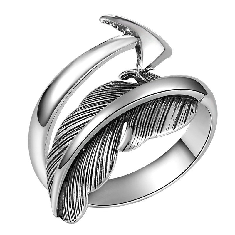 Feather Wrap Ring Silver demo
