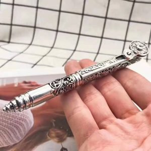 Handmade Sterling Silver Ballpoint Pen holded