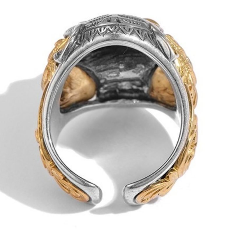 Leopard Ring Silver inner view