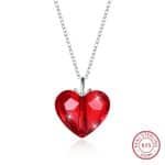 Sterling Silver Crystal Heart Necklace demo