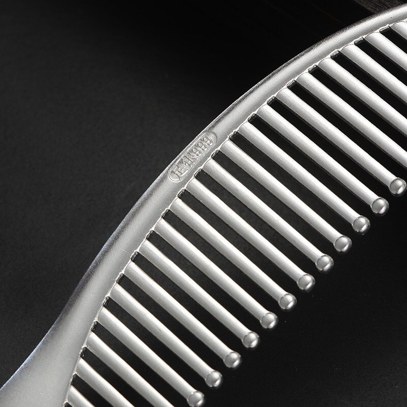 Sterling Silver Hair Comb details stamp