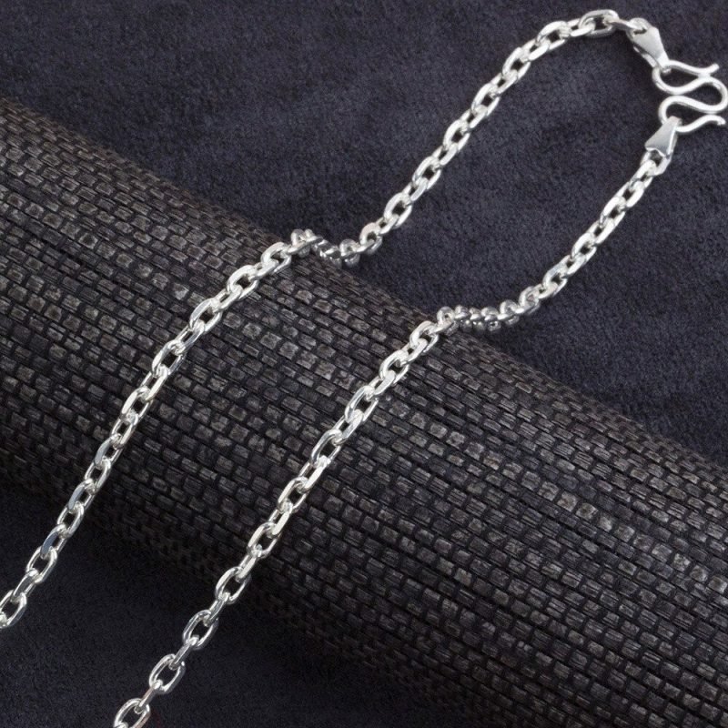 Pure Silver Necklace Chain details link 2