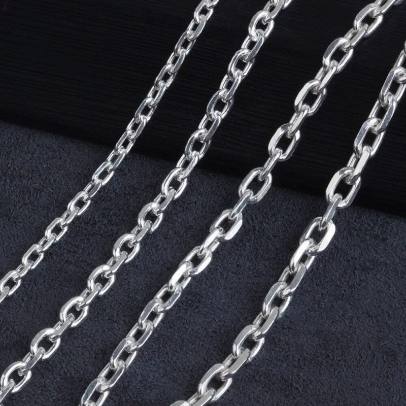 Pure Silver Necklace Chain sizes