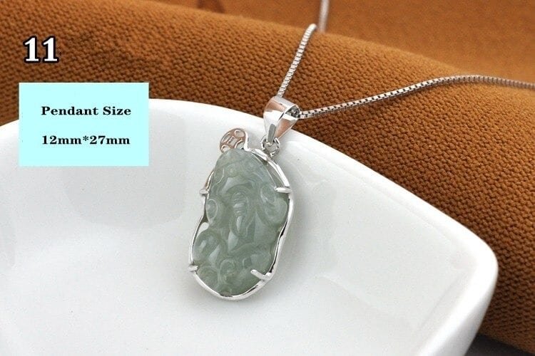 Silver And Jade Pendant 11