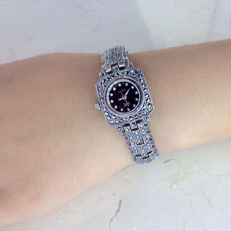Silver Watch For Women on wrist