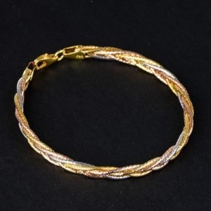 Sterling Silver Rope Bracelet face view