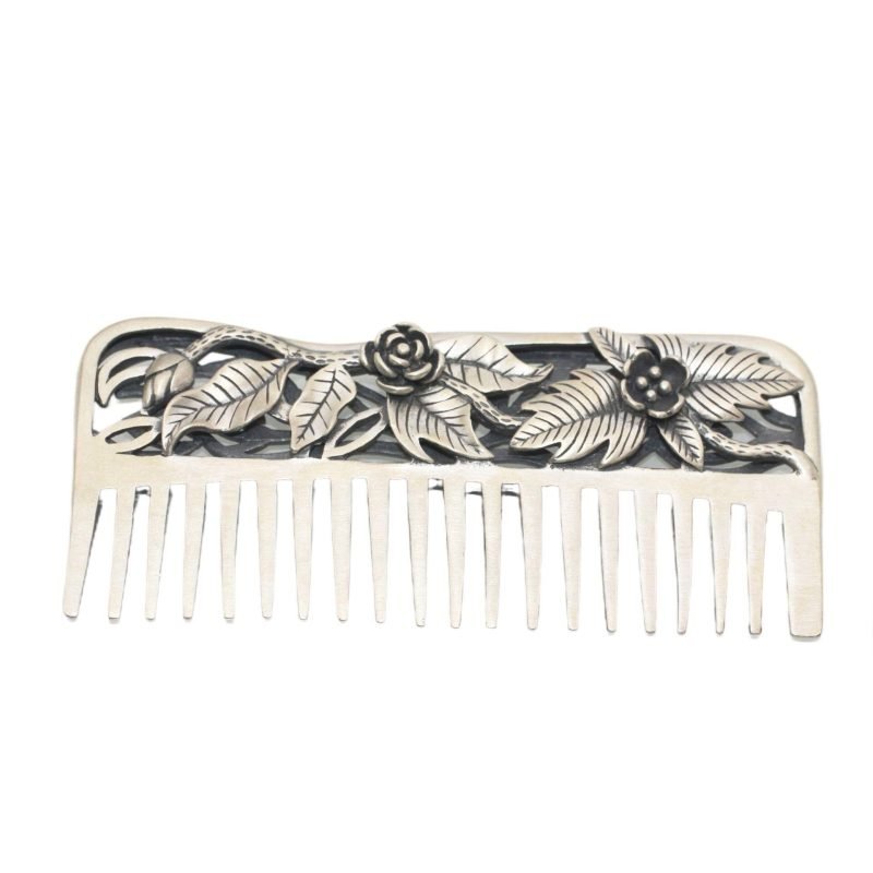Antique Sterling Silver Hair Comb demo