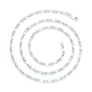 Sterling Silver Rectangle Link Chain demo
