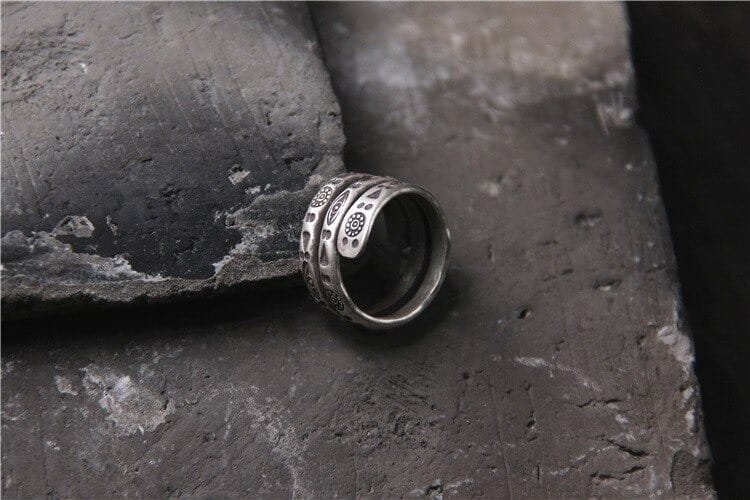 Sterling Silver Wrap Ring profile view