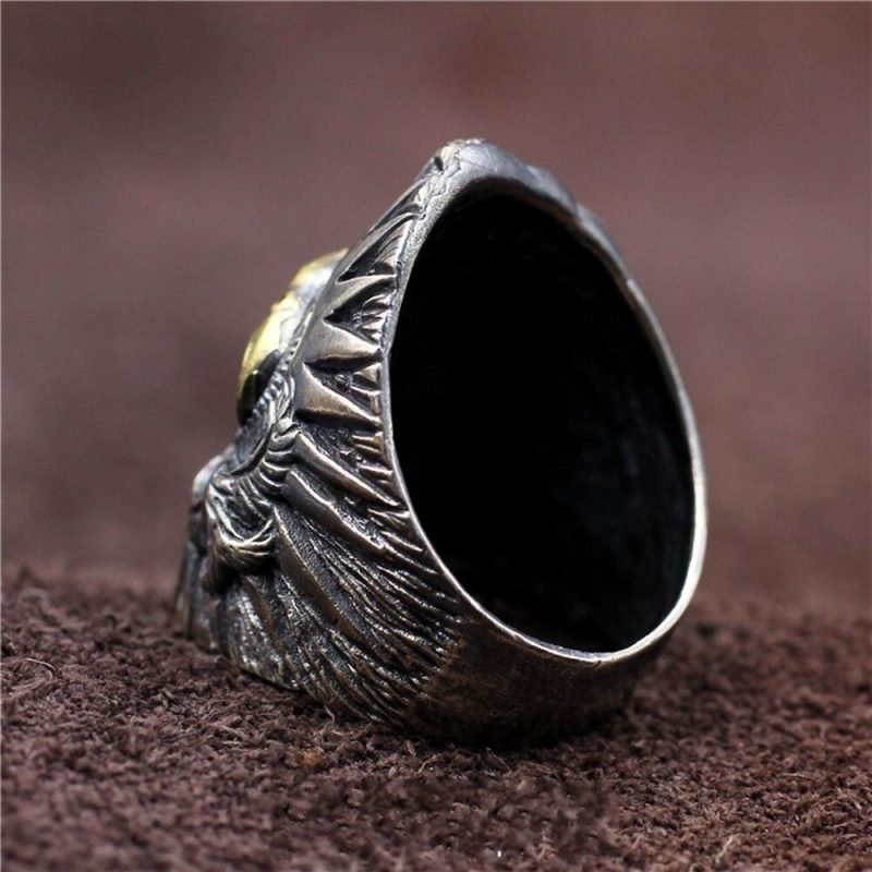Navajo Indian Eagle Ring inner view