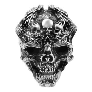 Silver Demon Skull Ring demo