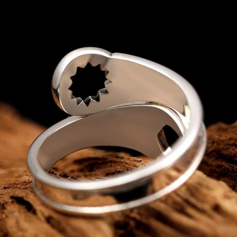 Silver Wrench Ring inner view