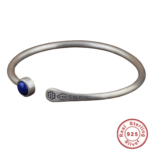 Lapis Lazuli Silver Bracelet demo