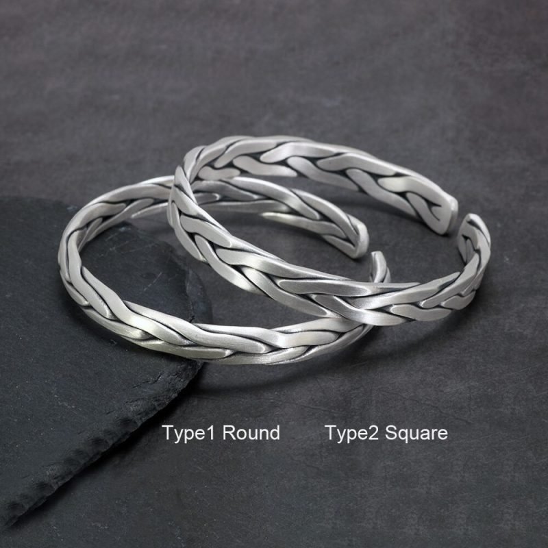 Silver Braided Bracelet two models