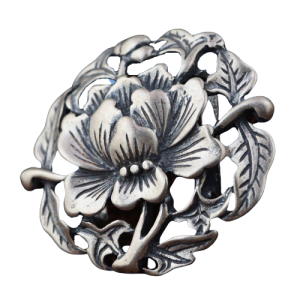 Silver Flower Pendant demo removebg preview