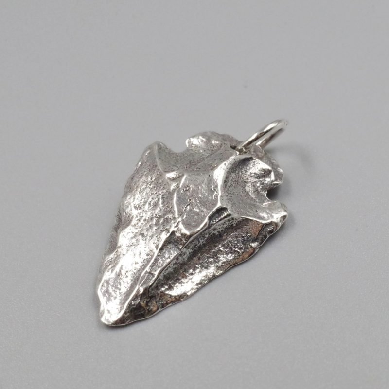 Sterling Silver Arrowhead Pendant face view 2