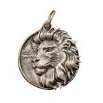 Sterling Silver Lion Head Medallion demo