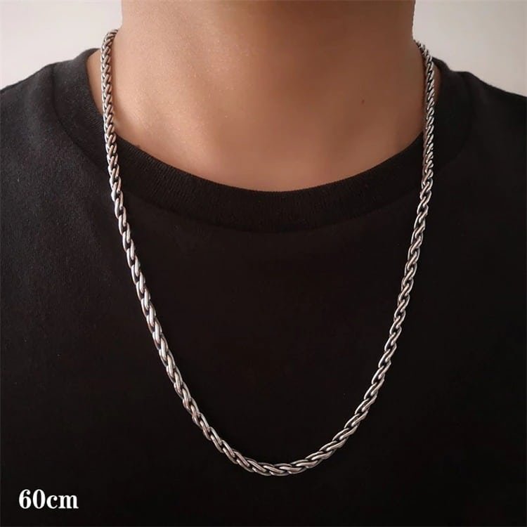 Sterling Silver Rope Chain 60 cm