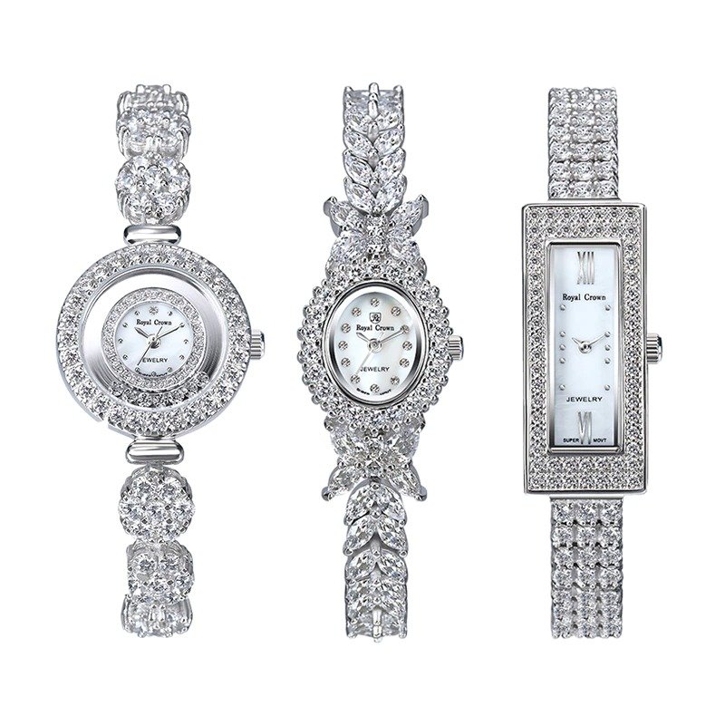 Silver And Zirconia Watch Ladies demo