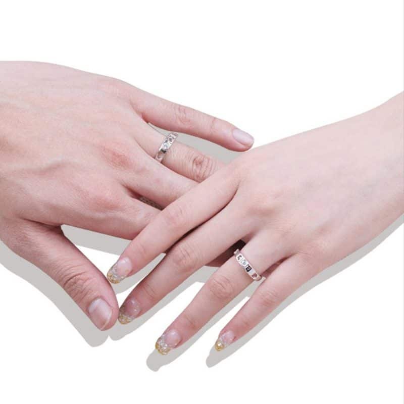 520 Silver Ring both on fingers