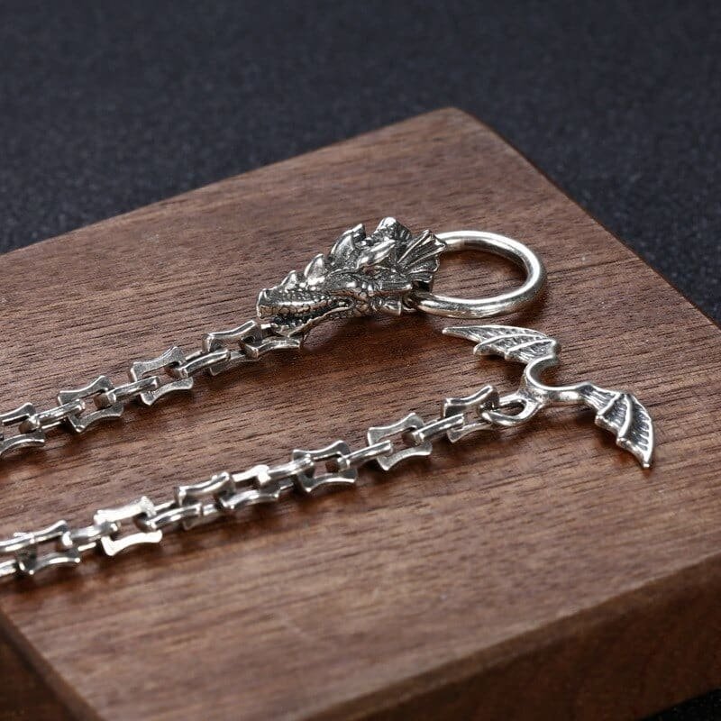 925 Sterling Silver Dragon Chain clasp details