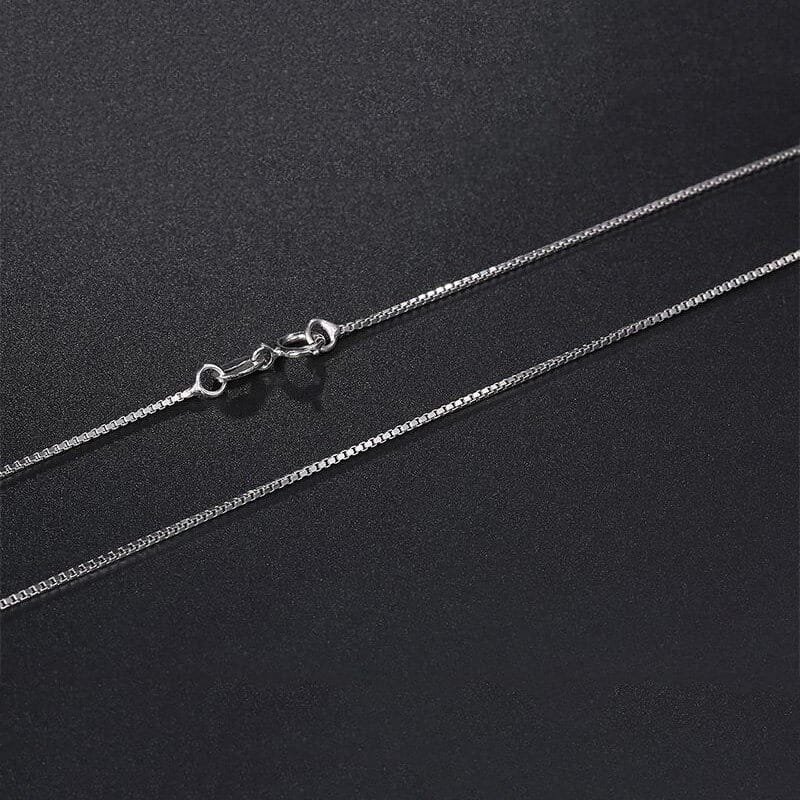 Classic Silver Chain Necklace clasp view