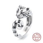 Resizable Silver Tiger Ring demo