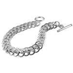 Silver Circle Link Bracelet demo