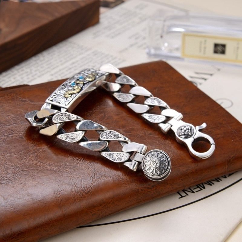 Vajra Silver Bracelet details clasp