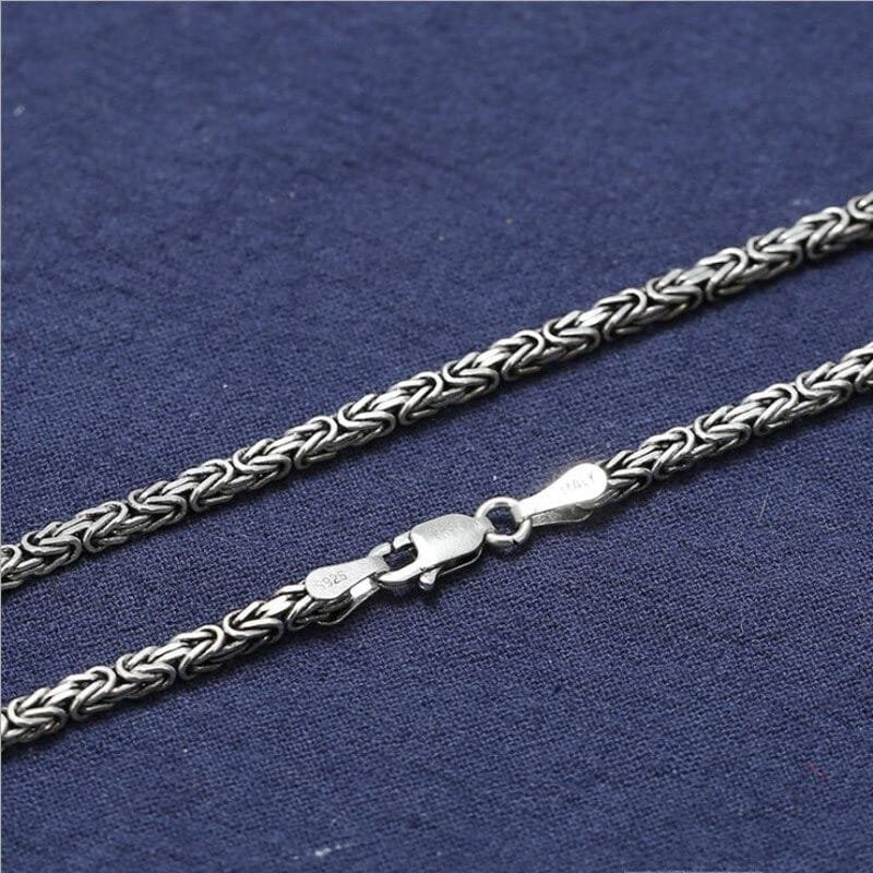 Vintage Silver Chain link details