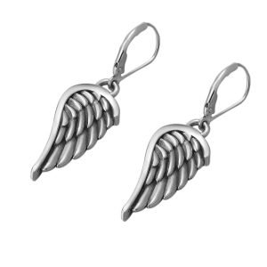 Silver Earrings 925 angel wings demo