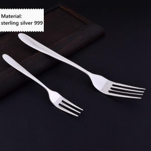 Silver Flatware classical fork face view